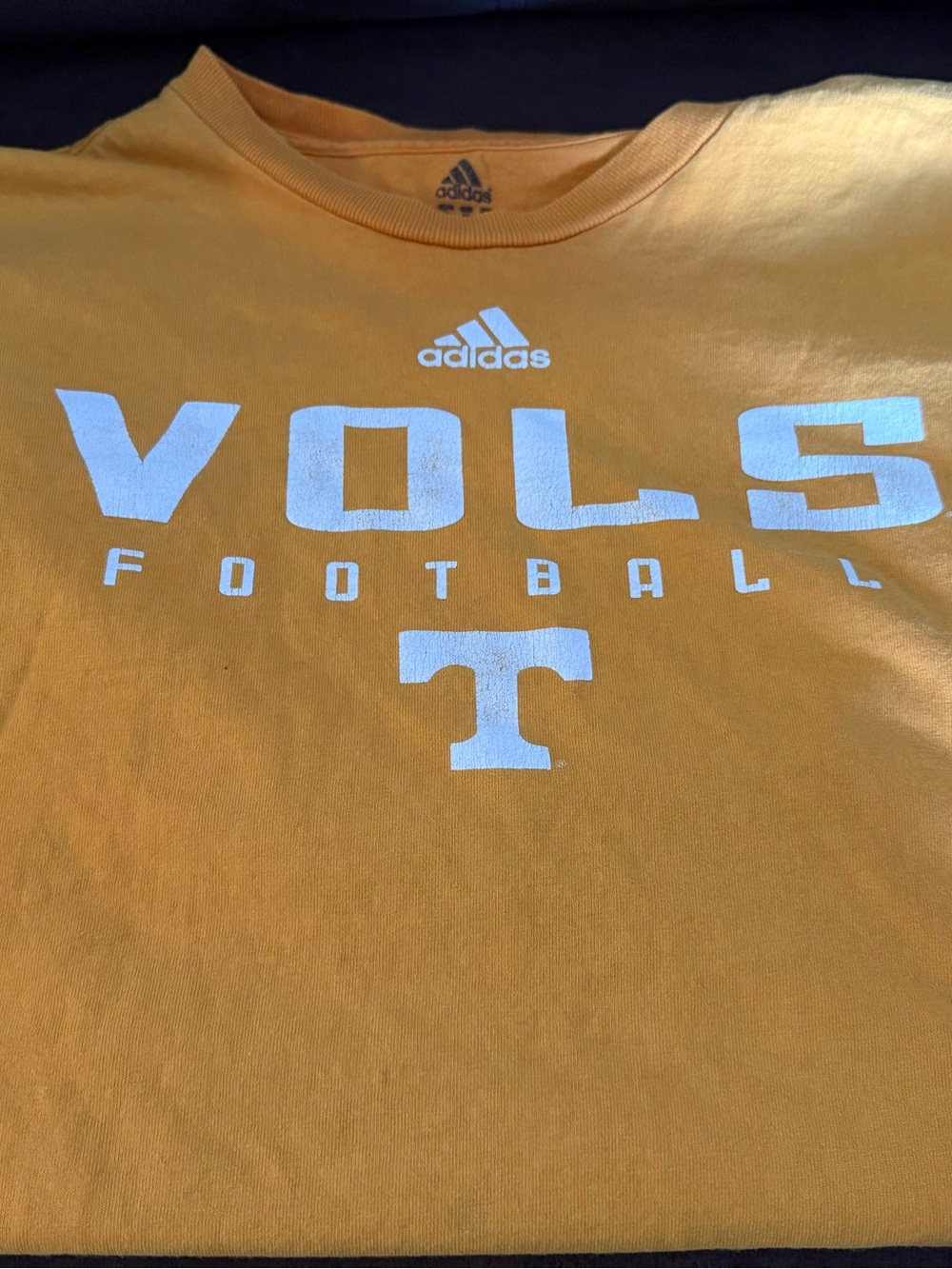 Tennessee Volunteers Football Adidas Short Sleeve Orange T-Shirt Size XL